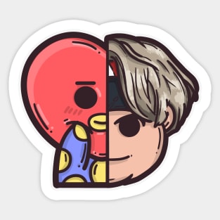 ChunkieCheeks - BTS - VxTATA Sticker